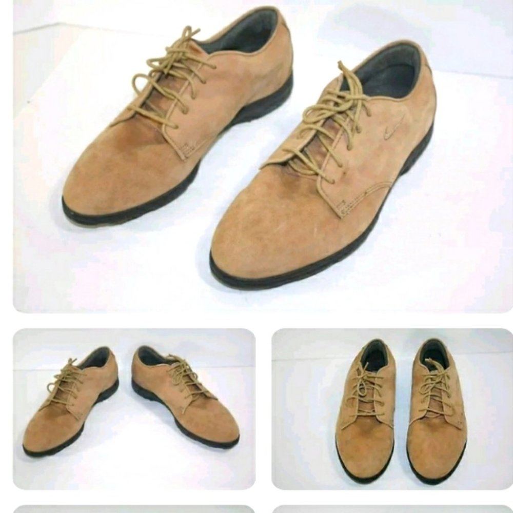 Women's Nike Air Classic Pro Tan Golf Cleats Shoes Size 7